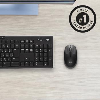 Logitech M190 Kabellose Funkmaus 2,4 GHz – Beidhändig Leise & Ergonomisch für PC & Notebook